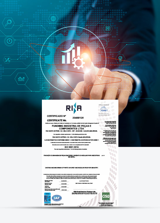 Certificação ISO 9001 - Fundimig